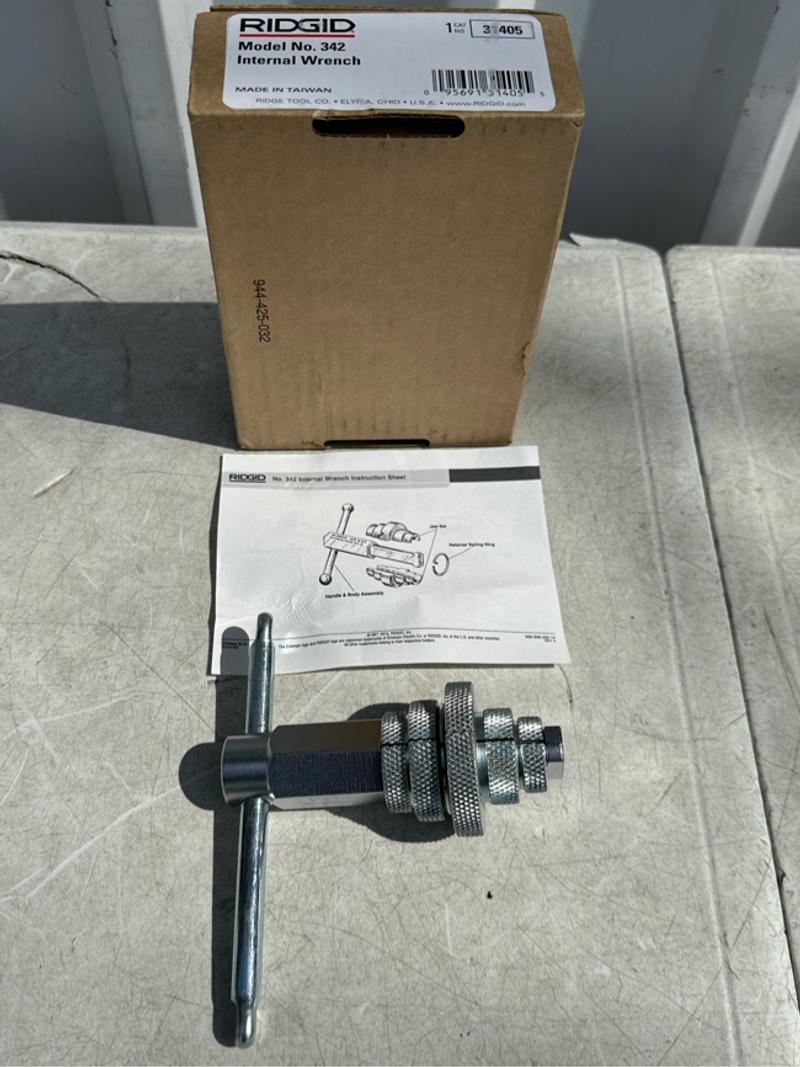 RIDGID 2 in. Internal Wrench for Closet Spuds, Bath, Basin/Sink