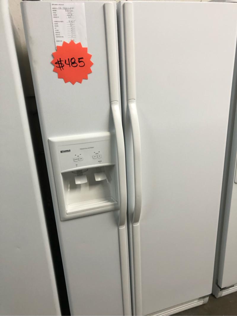 KENMORE WHITE SIDE BY SIDE REFRIGERATOR for sale in Garland, TX