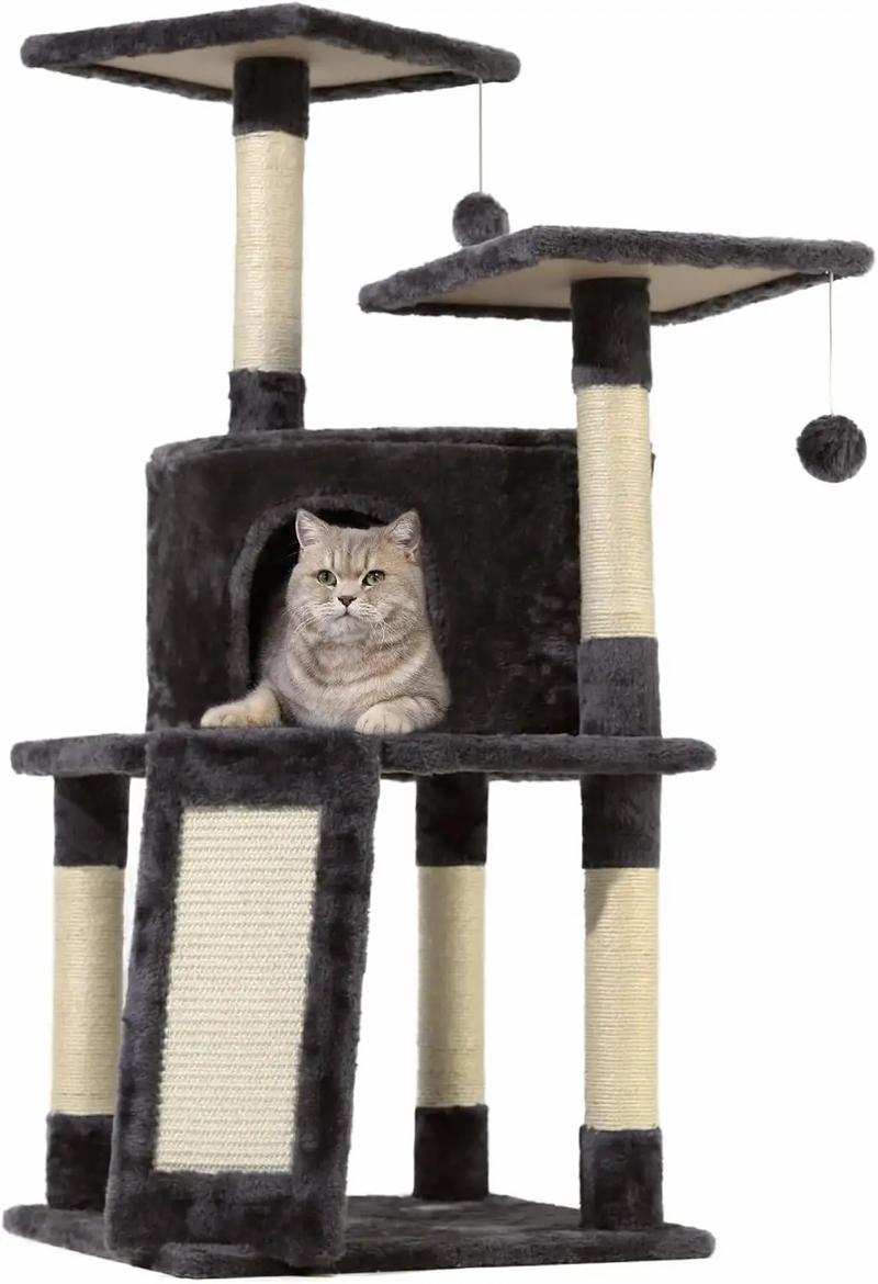 Multi Level Cat Condo Perch Scratching Post Tower Tree Indoor Cats for