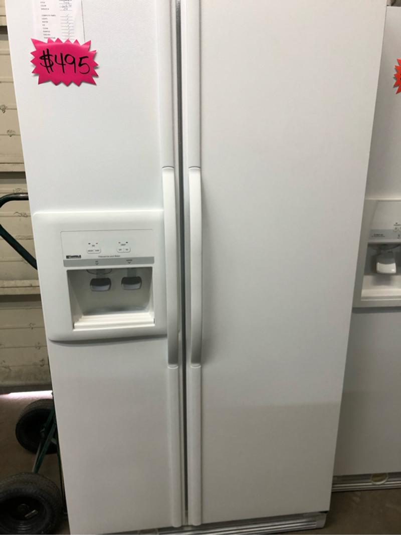 KENMORE WHITE SIDE BY SIDE REFRIGERATOR for sale in Garland, TX