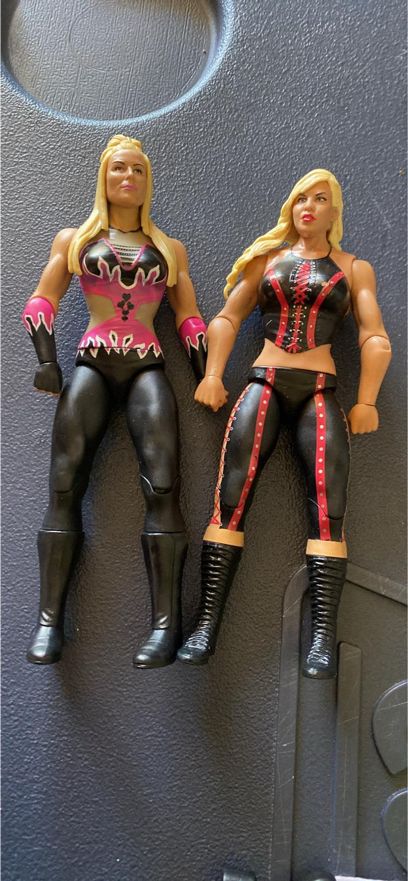 Two female wrestler action figures for sale in Caddo Mills, TX 5miles