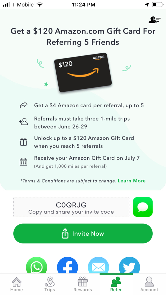Gift card amazon $4